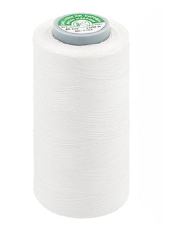 Армированная швейная нить Delta, цвет белый 45LL