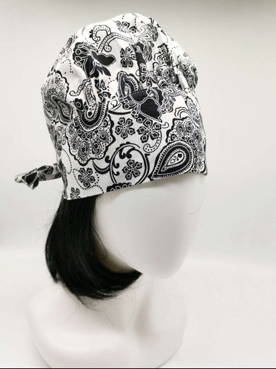 Повойник  "Черно-белый цвет"