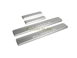 Накладки на пороги для Nissan Almera 2013-