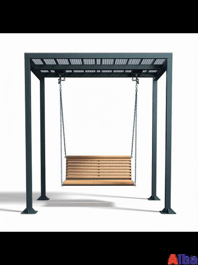 Качель городская под навесом 5
