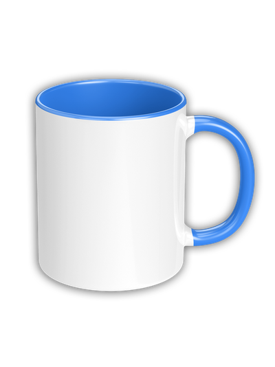 Кружка СВЕТЛО-СИНЯЯ внутри и ручка, 1/36