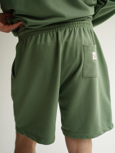 ШОРТЫ УНИСЕКС "ПРИЯТНО" ЗЕЛЕНЫЕ