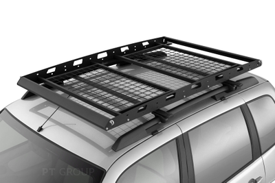 Багажник-корзина двухсекционная универсальная с основанием-решетка (ППК) 1630х1050мм под попереч мм под поперечины на крышу автомобиля