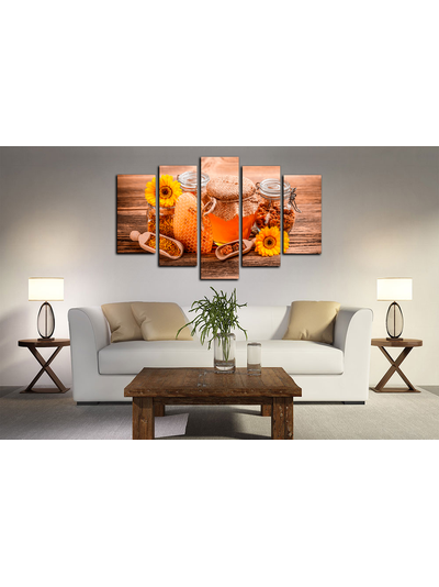 Модульная картина "Домашний мед"