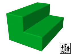 Мягкий модуль ступень 600x300x150x150
