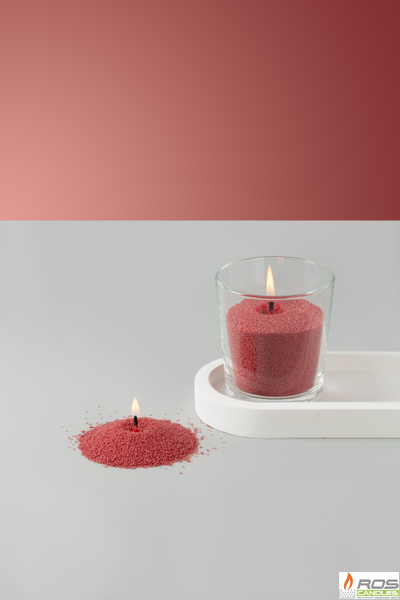 Насыпная свеча "Радость" 7*7 см, цвет "Терракот"