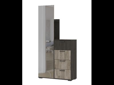 Эдинбург ВШ 01 Вешалка *С 1000х2000х355 Железный камень/Дуб крафт серый