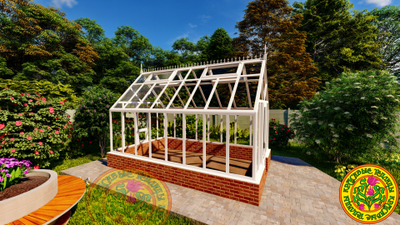 Английская теплица из алюминия ЧЕСТЕРФИЛД ИДЕАЛ 3х5