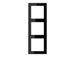 Рамка 3 пост черный Jung LS983SW