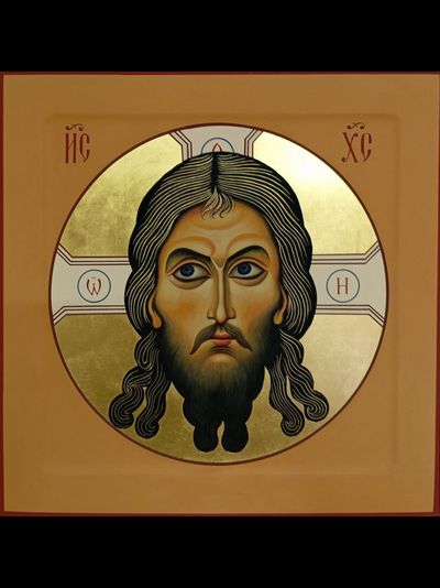 Спас Нерукотворный (Спаситель на убрусе). Рукописная икона.