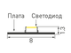 Лента Arlight MICROLED-M300-8mm 24V (8 W/m, IP20, 2216, 5m)