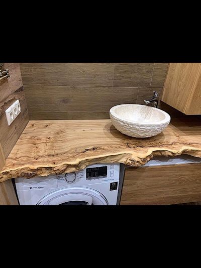 столешница под раковину ванную комнату из карагача