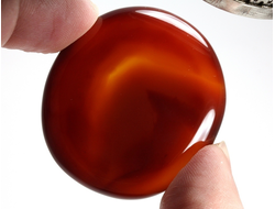 Сердолик, полировка плоская, Ботсвана (44*40*8 мм, 27 г) №35565