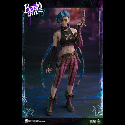ПОСЛЕ ОБЗОРА - Джинкс (Аркейн, League of Legends)  - Коллекционная ФИГУРКА 1/6 scale BOOM GIRL Deluxe Edition (ot021) - Onetoys