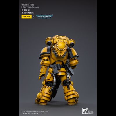 Тяжелый интерцессор Имперских Кулаков (Warhammer 40k) - КОЛЛЕКЦИОННАЯ ФИГУРКА 1/18 Imperial Fists Heavy Intercessors (JT3440) - JOYTOY