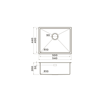 МОЙКА OMOIKIRI TAKI 54-U/IF MICRODECOR IN (4997467) НЕРЖАВЕЮЩАЯ СТАЛЬ