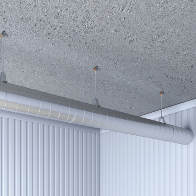 Виброизоляция воздуховода с виброподвесом BIS 8