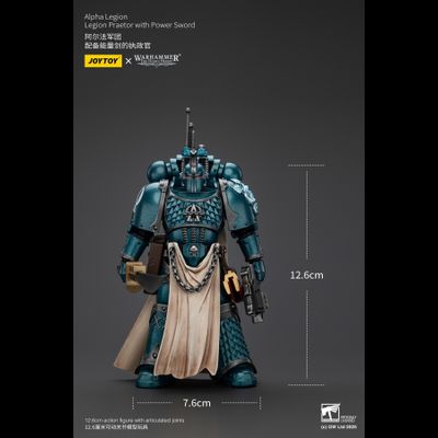 Претор Альфа-легиона (Warhammer Horus Heresy) - КОЛЛЕКЦИОННАЯ ФИГУРКА 1/18 Alpha Legion Praetor with Power Sword (JT01215) - JOYTOY