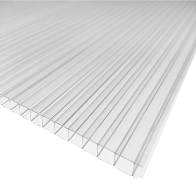 Поликарбонат сотовый «Тепличник Био Эко» прозрачный, П:55, размер: 4мм*2,1м*6м