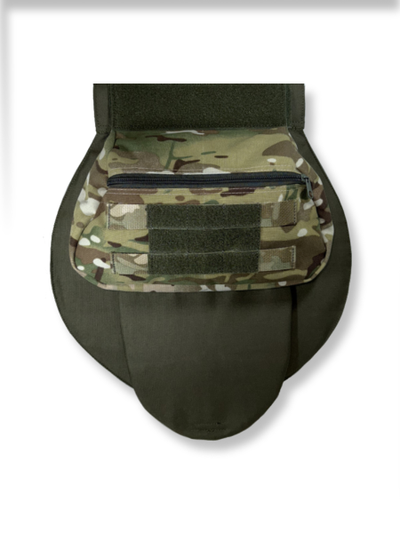Подсумок напашный утилитарный, паховая сумка для напашника и бронежилета, цвет МУЛЬТИКАМ