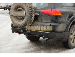 Задний силовой бампер серии Трофи на Mitsubishi Pajero Sport II 2008- (03.137.02)