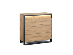 Спальня ТРИНИТИ - Комод 3ящ с подсветкой