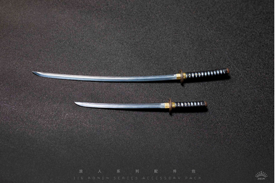 Набор самурайских мечей с подставкой (Ronin Warrior Accessories) - 1/6 (P-001D) - ZGJKTOYS