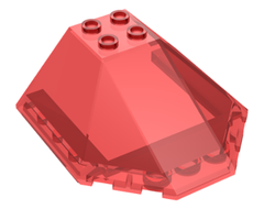 Windscreen 6 x 6 x 2 Canopy, Trans-Red (87606 / 6056656 / 6199560 / 6240583)