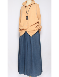 Рубашка "Вельвет реглан" бежевая