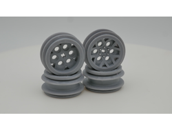 !АНАЛОГ! 3DW4 Комплект 3D дисков смола 40mm (4шт) для резины WPL, light bluish gray, Light Bluish Gray (3DW4) / 4 шт.