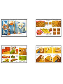 Плакаты ПРОФТЕХ "Паркетные и линолеумные работы" (15 пл, винил, 70х100)