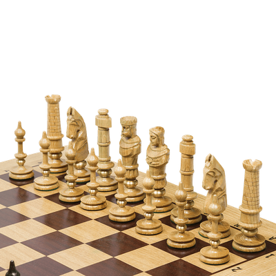 Шахматы "Роял", исполнение - маркетри