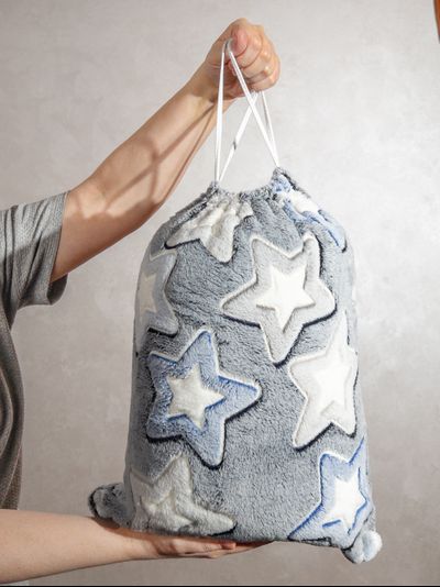 Плед с рукавами &quot;Звёздное небо &quot;светящийся из микрофибры (велсофта)