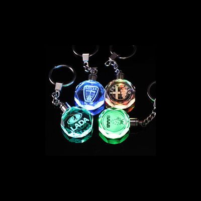 БРЕЛОКИ «КРИСТАЛЛ» C ПОДСВЕТКОЙ И ЛОГОТИПАМИ АВТО