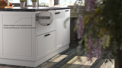 Композиция Модульной кухни МОНС (Белый)