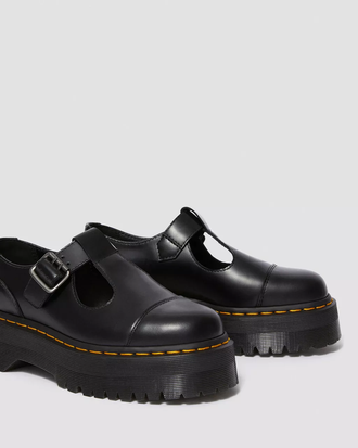 Ботинки Dr. Martens Mary Jane Polished platform черные