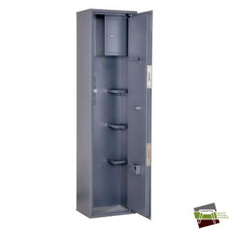 Шкаф оружейный Стрелец-2 (1400*350*250), 2 ствола, серый