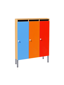 ШКАФ ДЕТСКИЙ ШМК-3 (ЛДСП) НА МЕТАЛЛОКАРКАСЕ