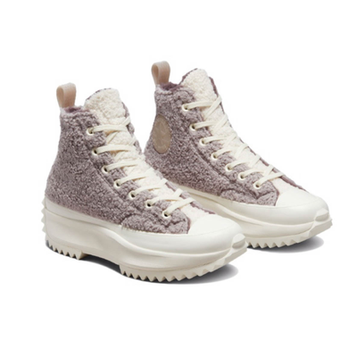 Converse Run Star Hike зимние розовые высокие на платформе 172202C