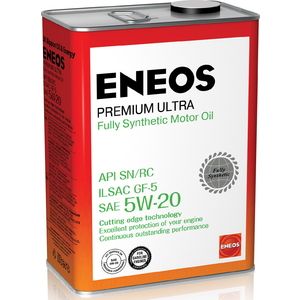 Масло ENEOS Premium Ultra 100 SN 5W-20 синтетическое 4 л 8809478941790 купить в Туле на Марата 100