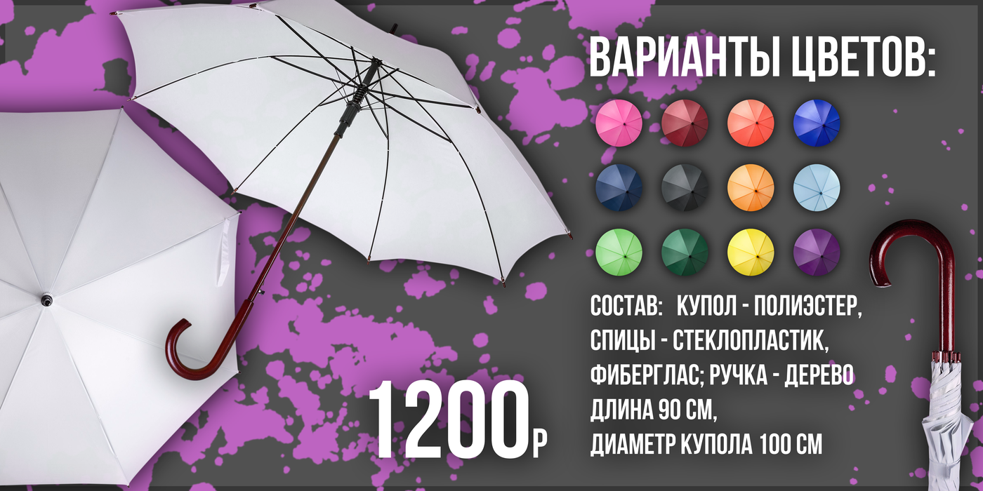 Печать фото, лого и изображений на зонтах в СПБ | Папа Принт