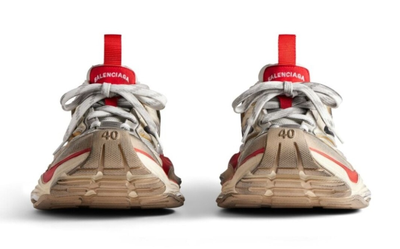 Кроссовки Balenciaga Cargo Sneaker Worn-Out Grey Red