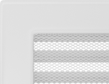 Каминная решетка Белая  с жалюзи 17х30 (30ВХ)