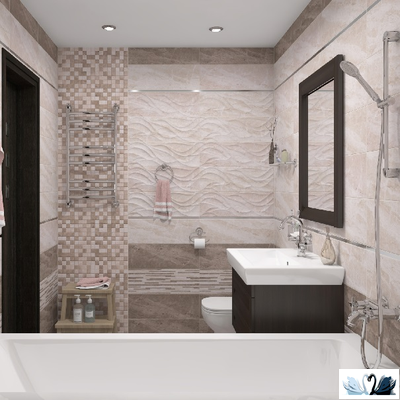 Плитка настенная Laparet Pegas бежевый мозаика 20 х 60 см