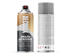 Аэрозольная эмаль "металлик" DECORIX, 520 мл, медь