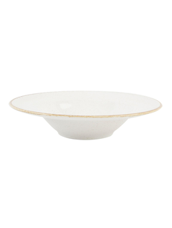 Тарелка глубокая 25 см фарфор цвет бежевый