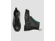 Ботинки Dr. Martens 1460 Black Smooth Contrast Green Stitch мужские