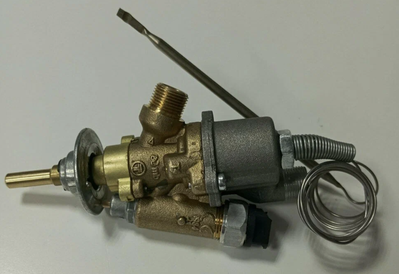 Кран горелки духовки DARINA GM141, 241, 341, 441 с термостатом и газ-контролем (T4-N0-04-342-83-342L) 2-ход