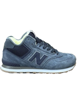 New Balance 574 Mid Dark Grey с мехом