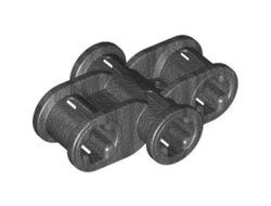 Technic, Axle Connector 2 x 3 Quadruple, Pearl Dark Gray (11272 / 6022718 / 6251539)